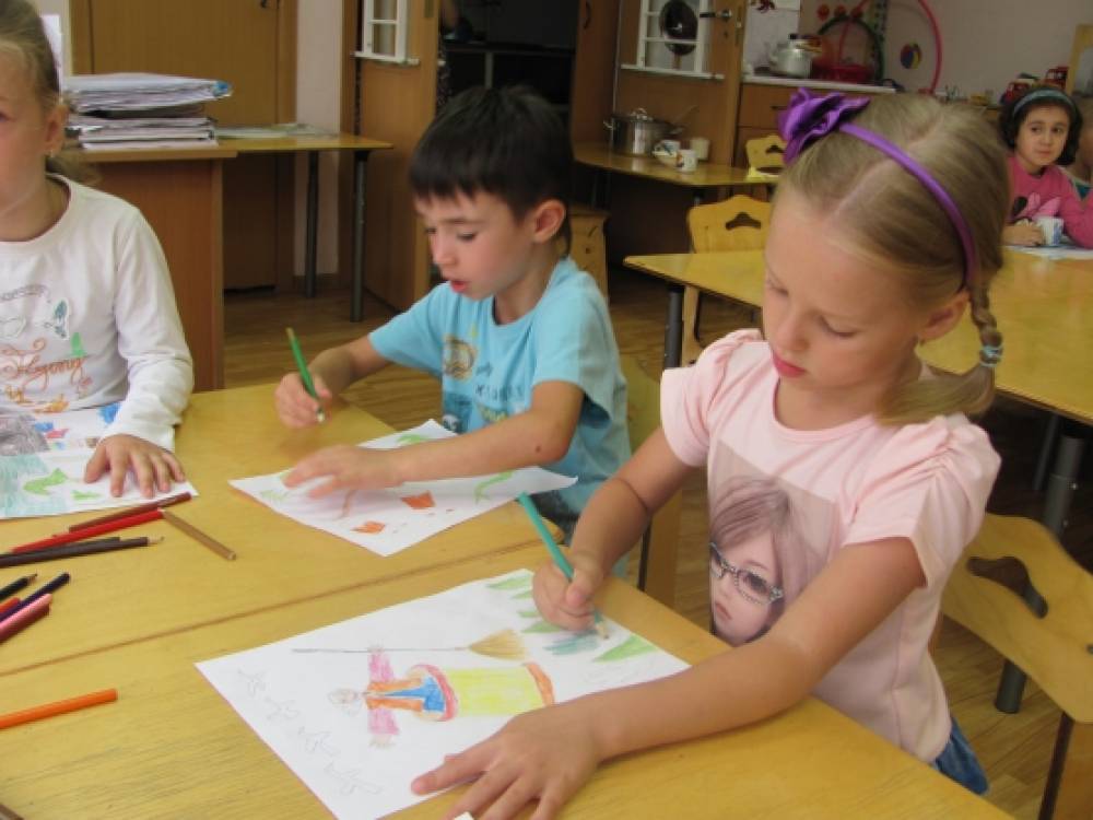 Участие детей в конкурсе рисунков «Русская народная сказка»