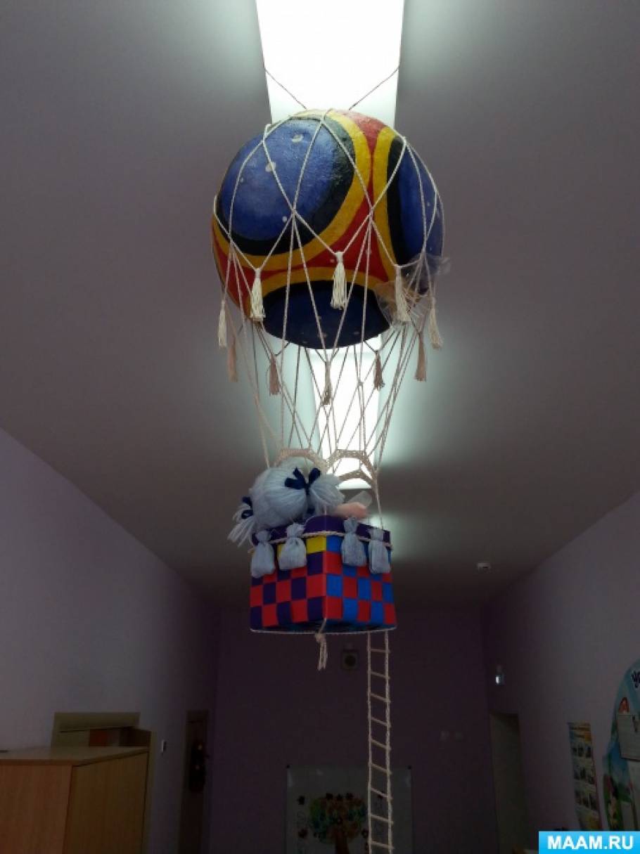 Воздушный шар из папье-маше. Мастер-класс