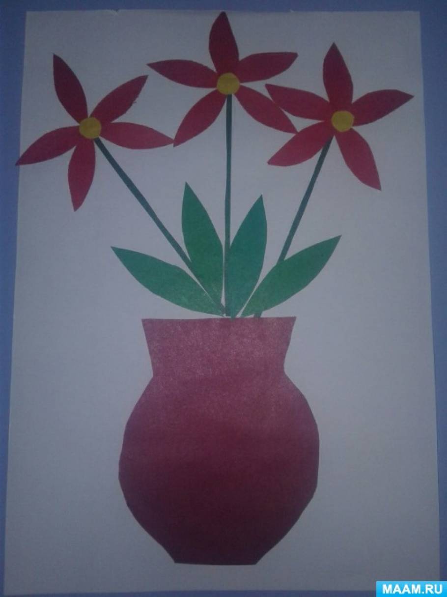 Аппликация ваза с ветками старшая группа. Ваза с цветами подготовительная группа. Аппликация ваза с цветами старшая группа. Аппликация ваза с цветами в подготовительной группе. Аппликация цветы в вазе подготовительная группа.