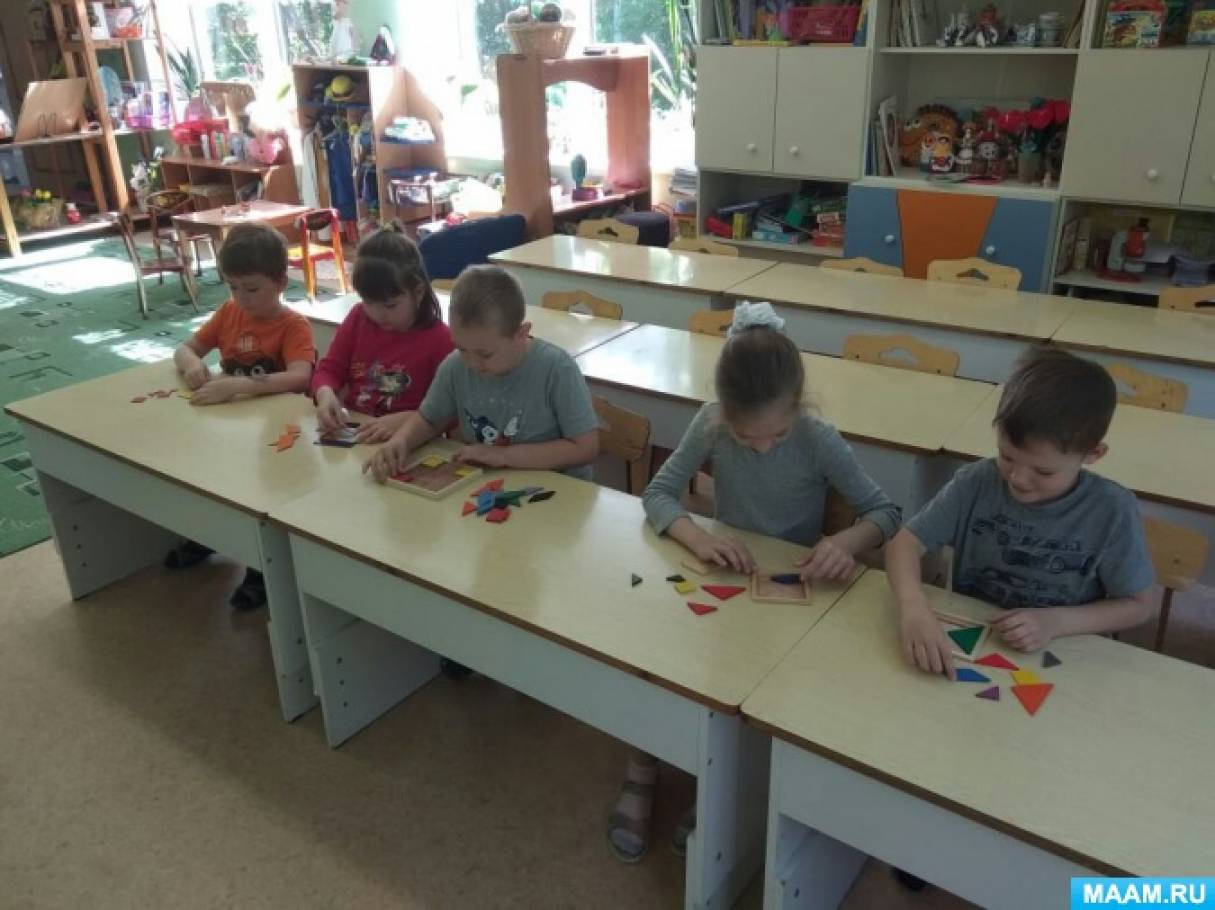 Конспект занятия по ФЭМП в подготовительной группе «Умный квадрат» (4 ...