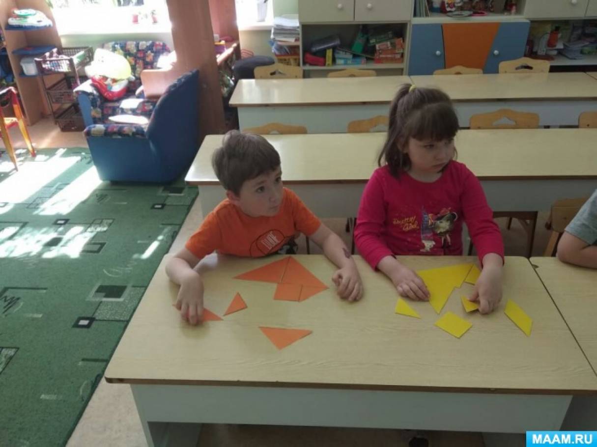 Конспект занятия по ФЭМП в подготовительной группе «Умный квадрат» (4 ...