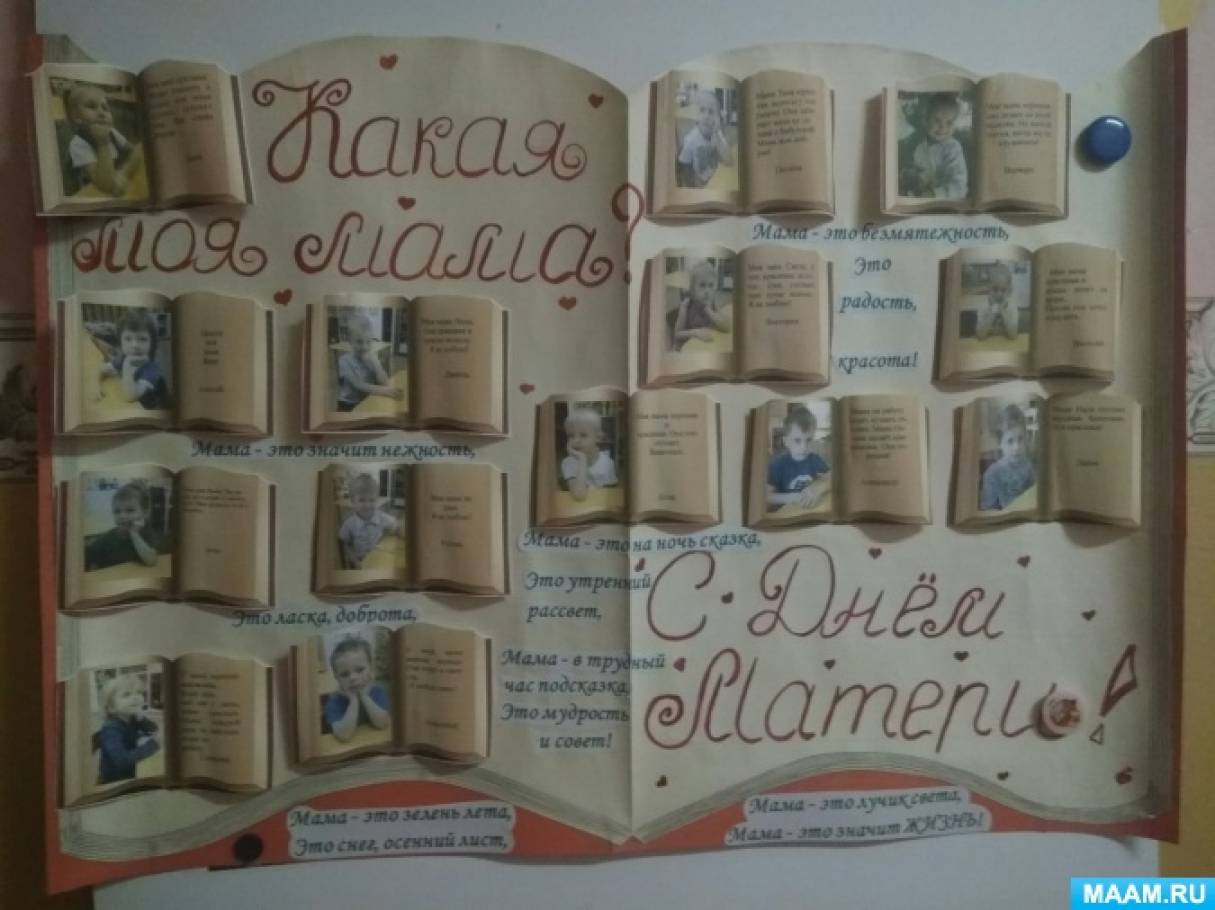 Стенгазета «Какая моя мама!» Фото Стенгазета «Какая моя мама!»