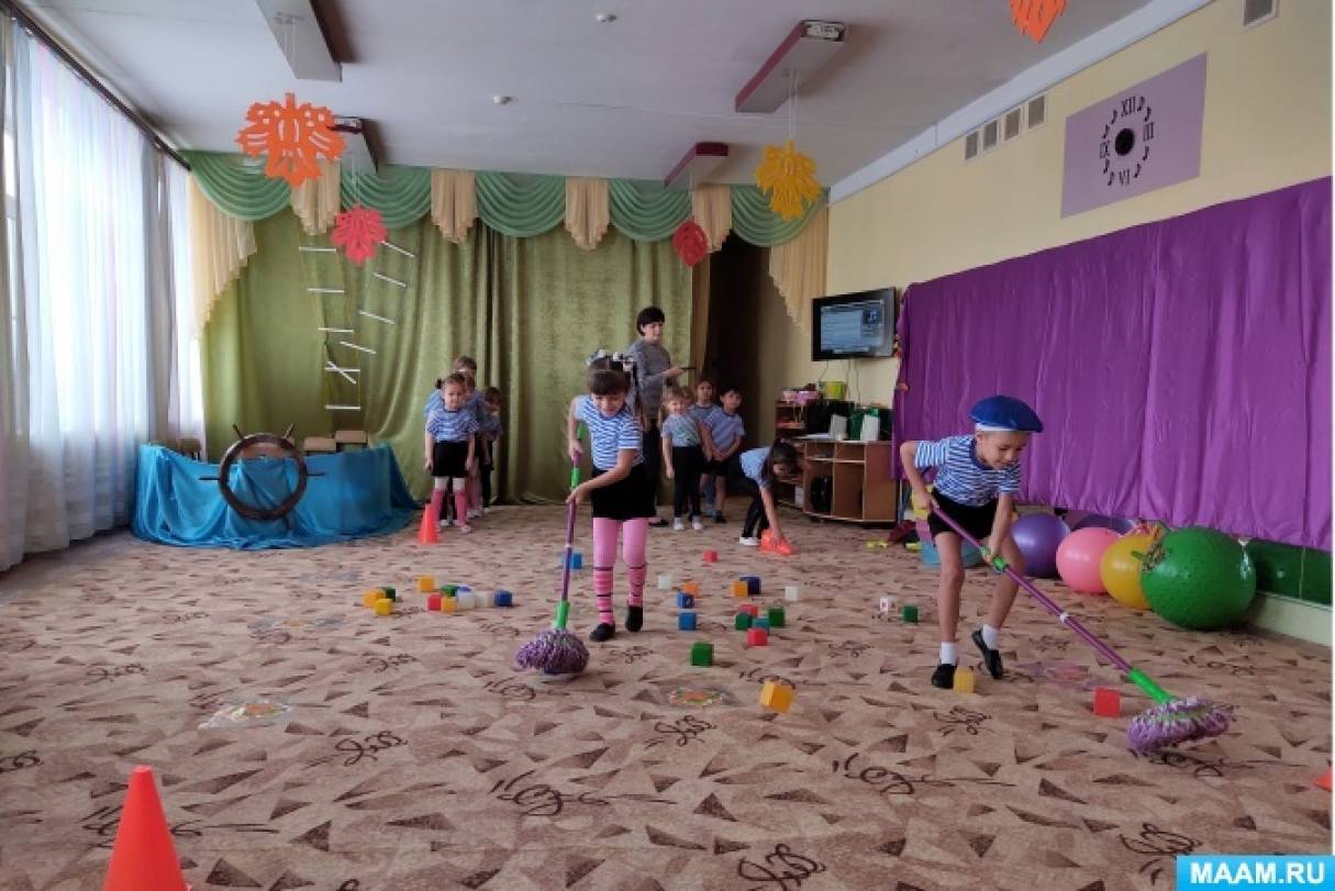 Спортивное развлечение в старше группе