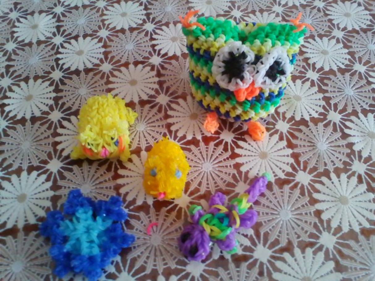 Игрушки из резиночек