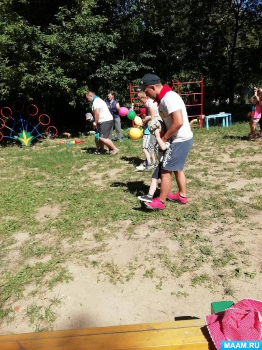 Эстафеты для детей на улице