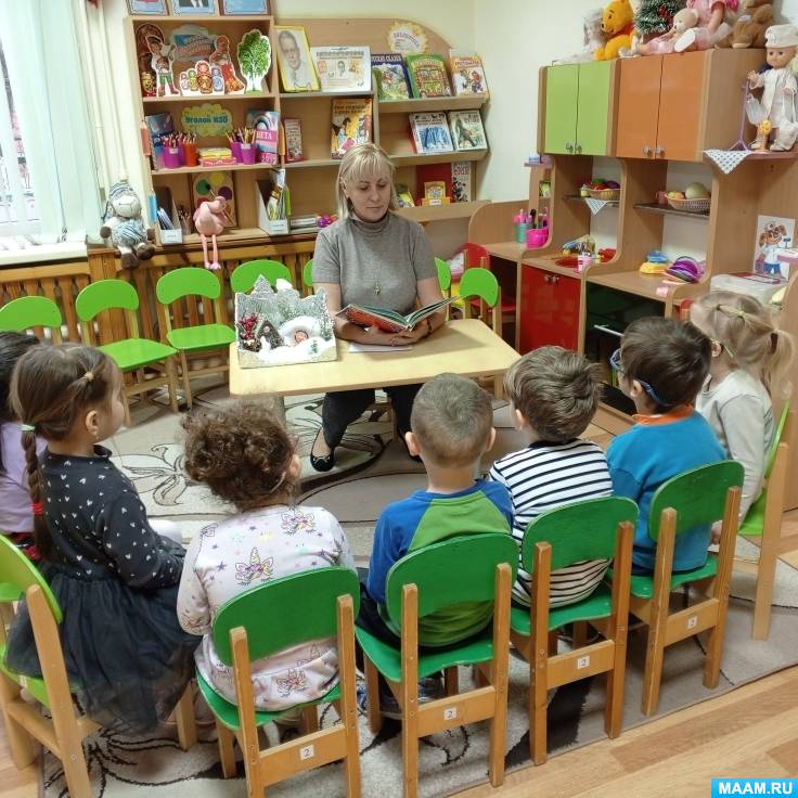 «Чтение русской народной сказки «Снегурочка». Конспект интегрированного занятия в средней группе детского сада