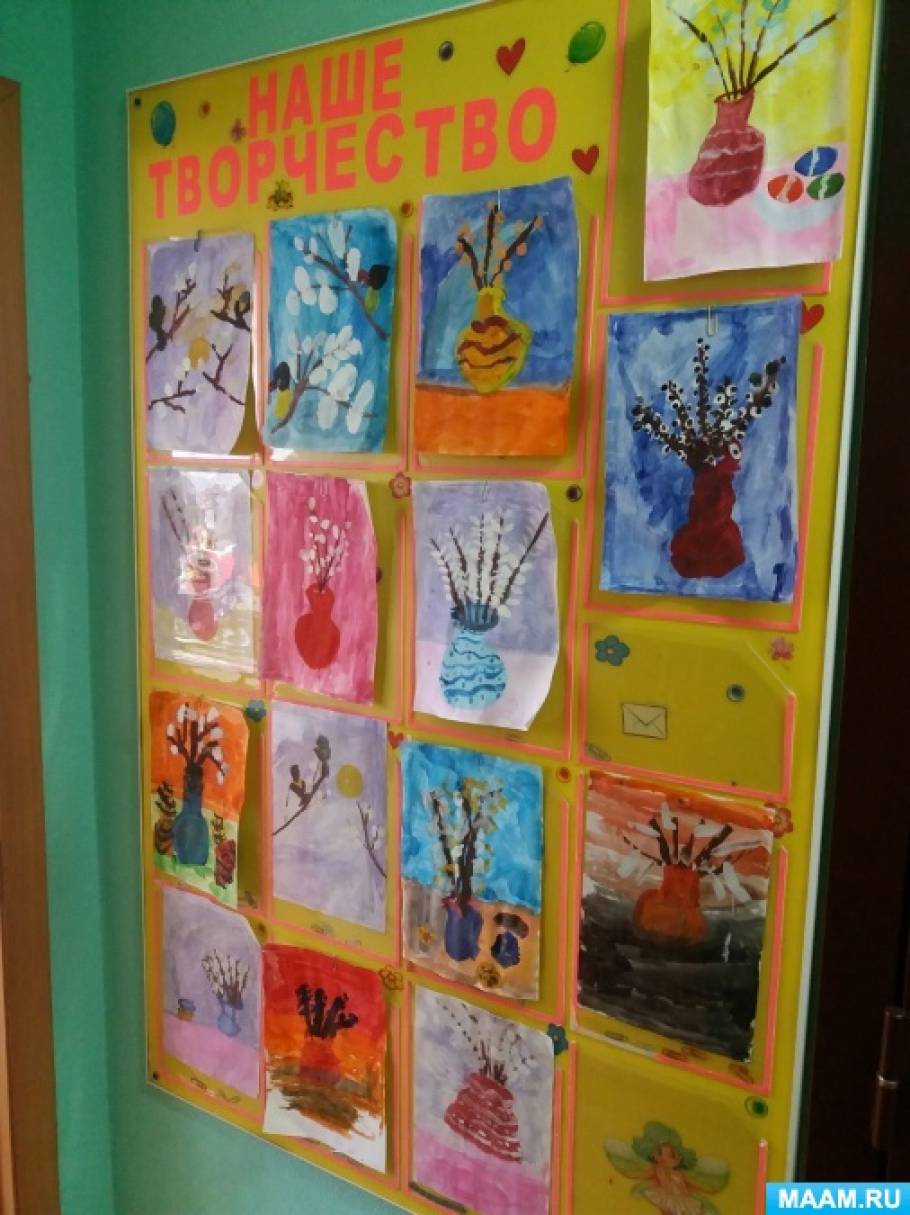 Конспект занятия по рисованию в подготовительной группе «Вербочка» (11 ...