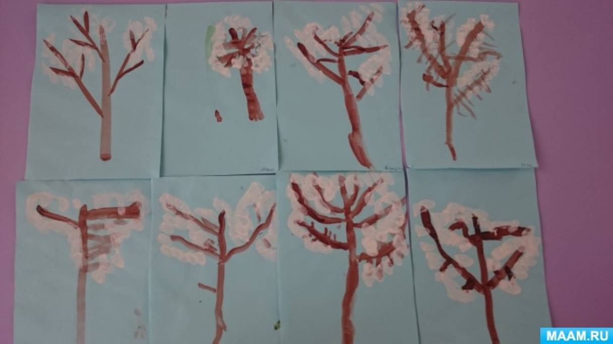 Тема деревья первая младшая группа. Рисование «деревья в инее» (т. с. Комарова, стр. 91). Рисование дерева в младшей группе. Рисование в младшей группе деревья на нашем участке. Рисование дерево 2 младшая группа.