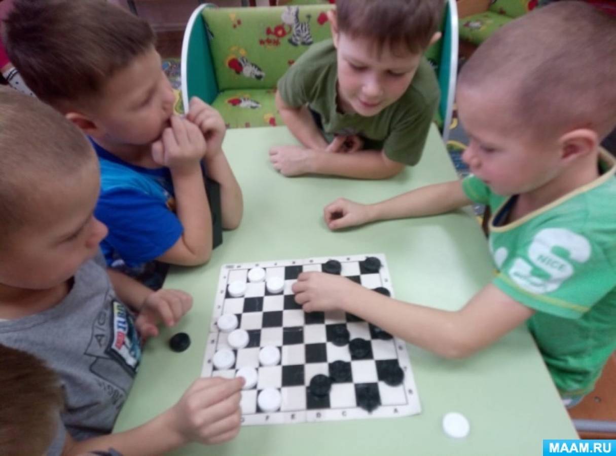 Роль шашек в развитии ребенка