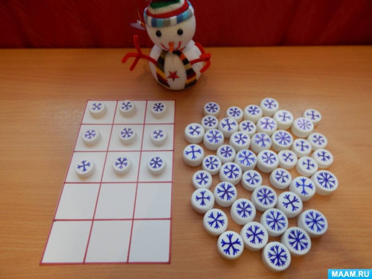 Дидактическая игра снежинки