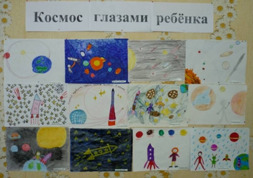 Космос глазами детей выставка рисунков