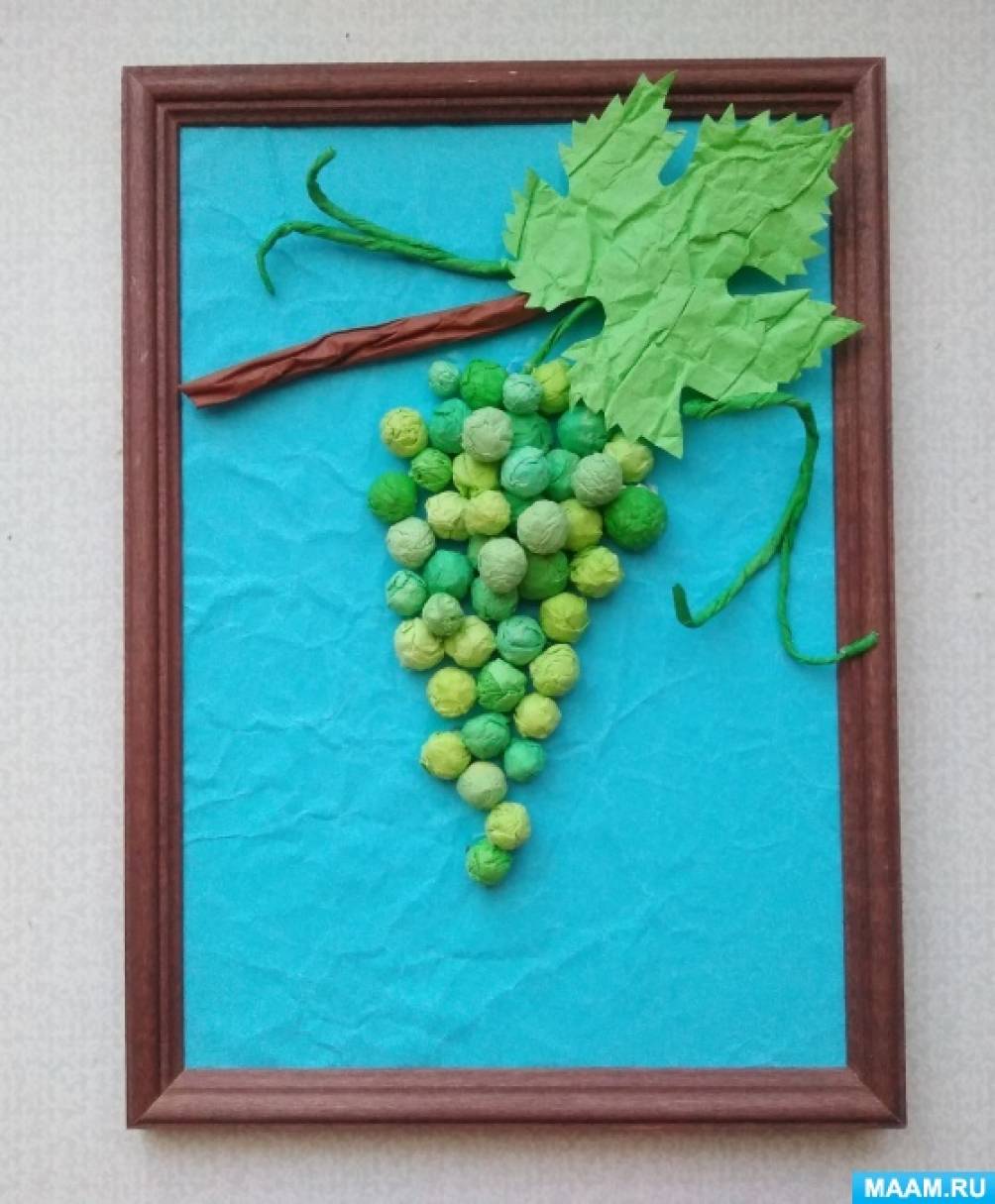 Гроздь винограда из конфет DIY МК / Виноград из бумаги / Цветы из конфет своими руками