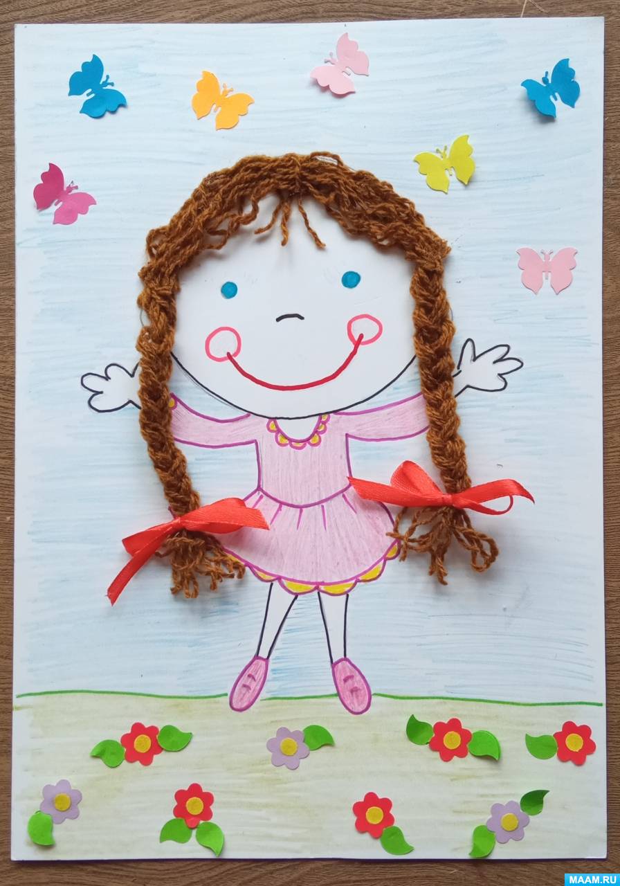 Мастер-класс по аппликации из ниток с элементами рисования «Ох, уж эти ...