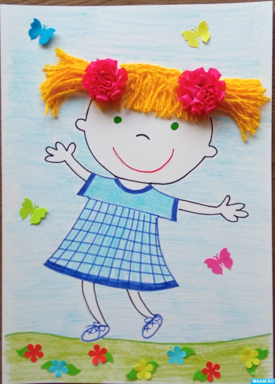 Мастер-класс по аппликации из ниток с элементами рисования «Ох, уж эти ...