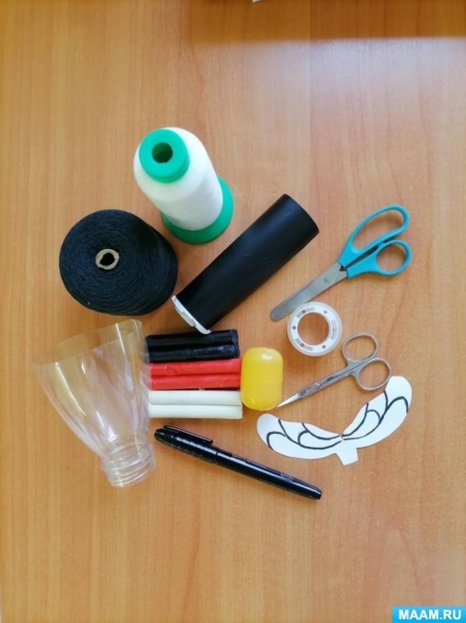 Мастер-класс для педагогов «Поделка из киндер-сюрприза «Весёлые пчёлки». Воспитателям детских садов, школьным учителям и педагогам - Маам.ру