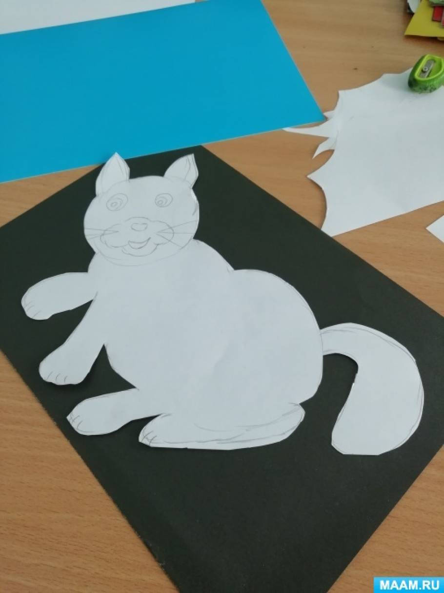 Аппликация кошка