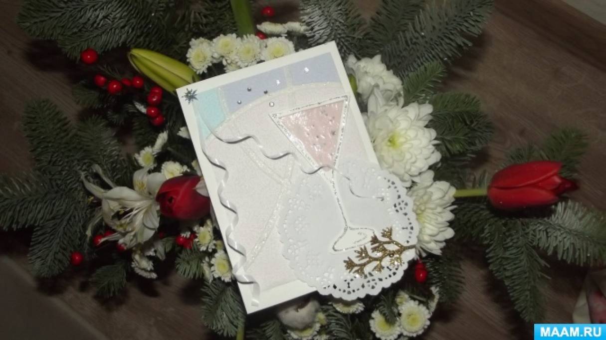 Ещё две идеи новогодних открыток своими руками. Третья часть Фото Ещё две идеи новогодних открыток своими руками. Третья часть