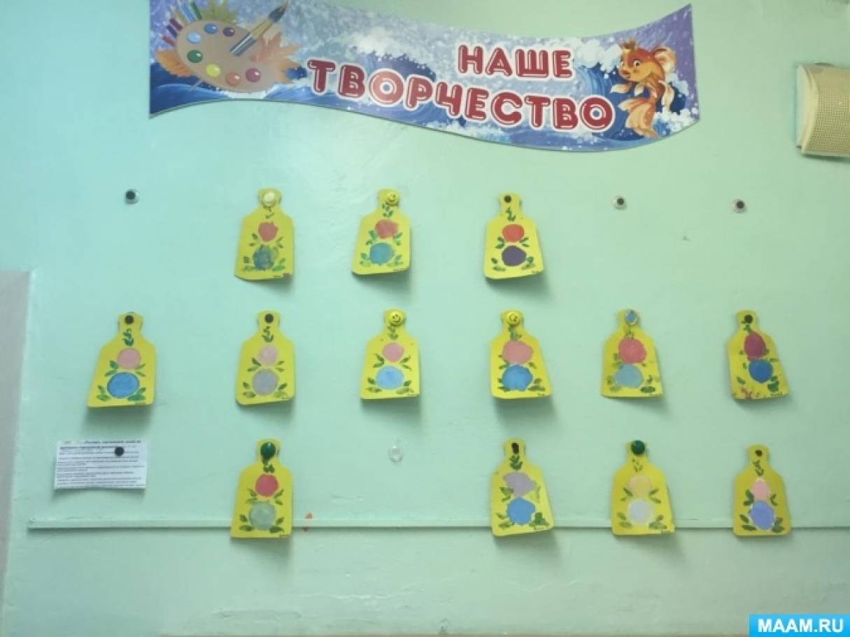 «Роспись доски по мотивам городецкой росписи». Фотоотчёт о занятии по ИЗО