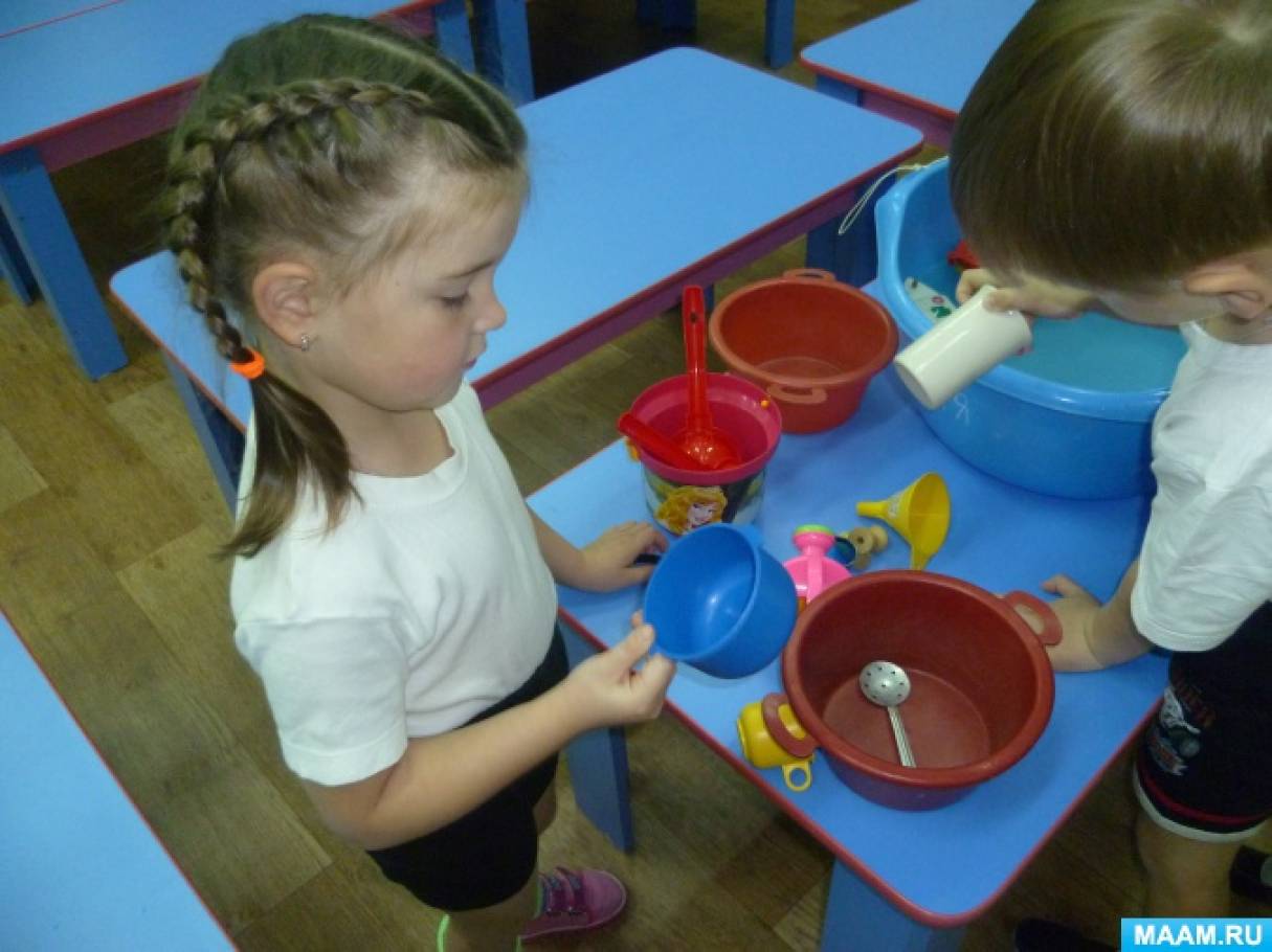 Игры с водой старшая группа