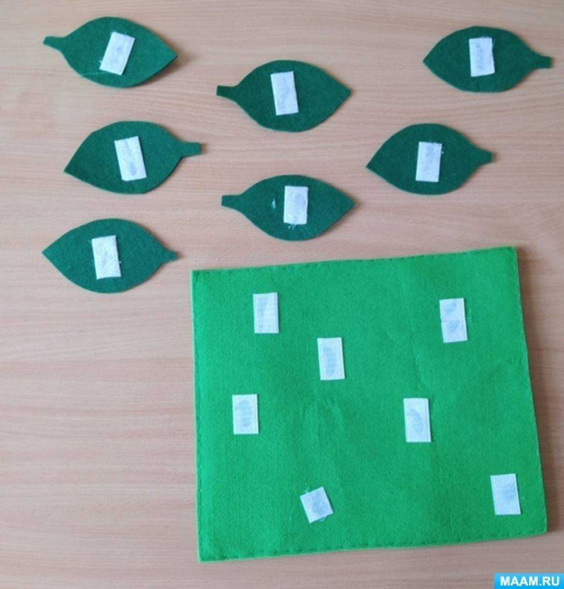 Математическая развивающая игра из фетра «Полянка божьих коровок» для детей от 2 до 5 лет
