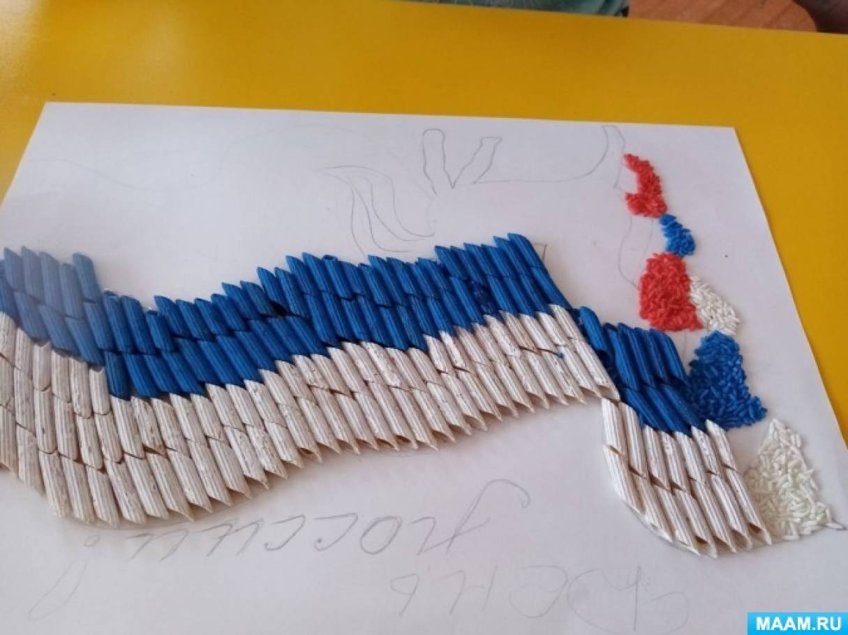 Флаг россии поделка