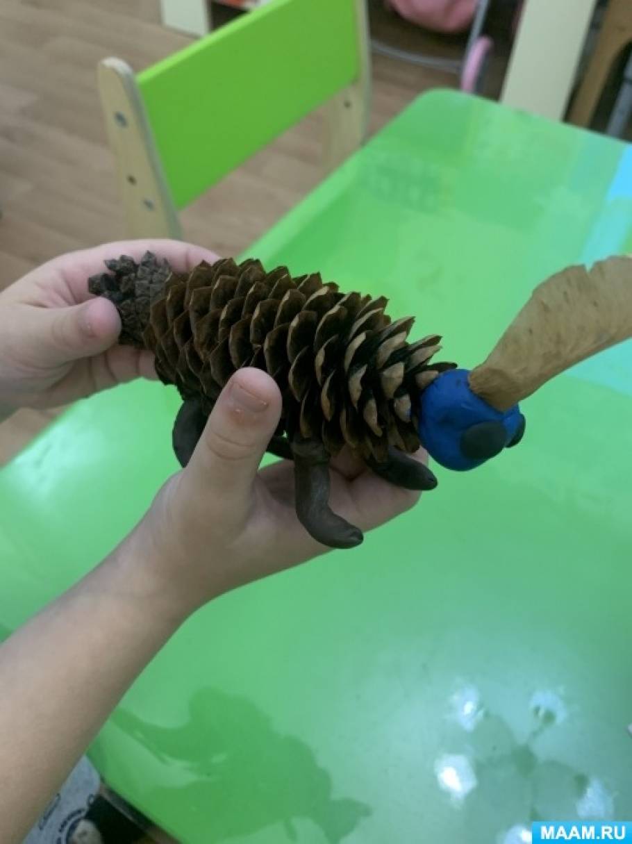 Поделки из шишек для детей 5 6