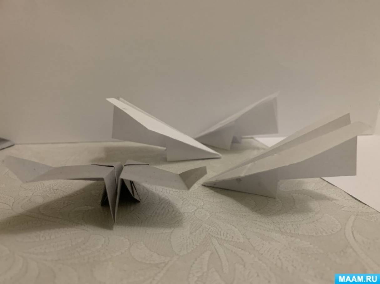 Мастер-класс по оригами «Белый лебедь и истребитель»