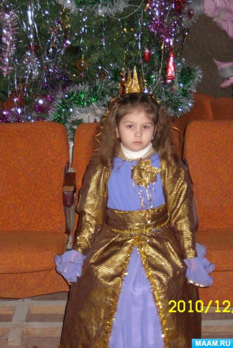 Новогодний детский костюм для девочки