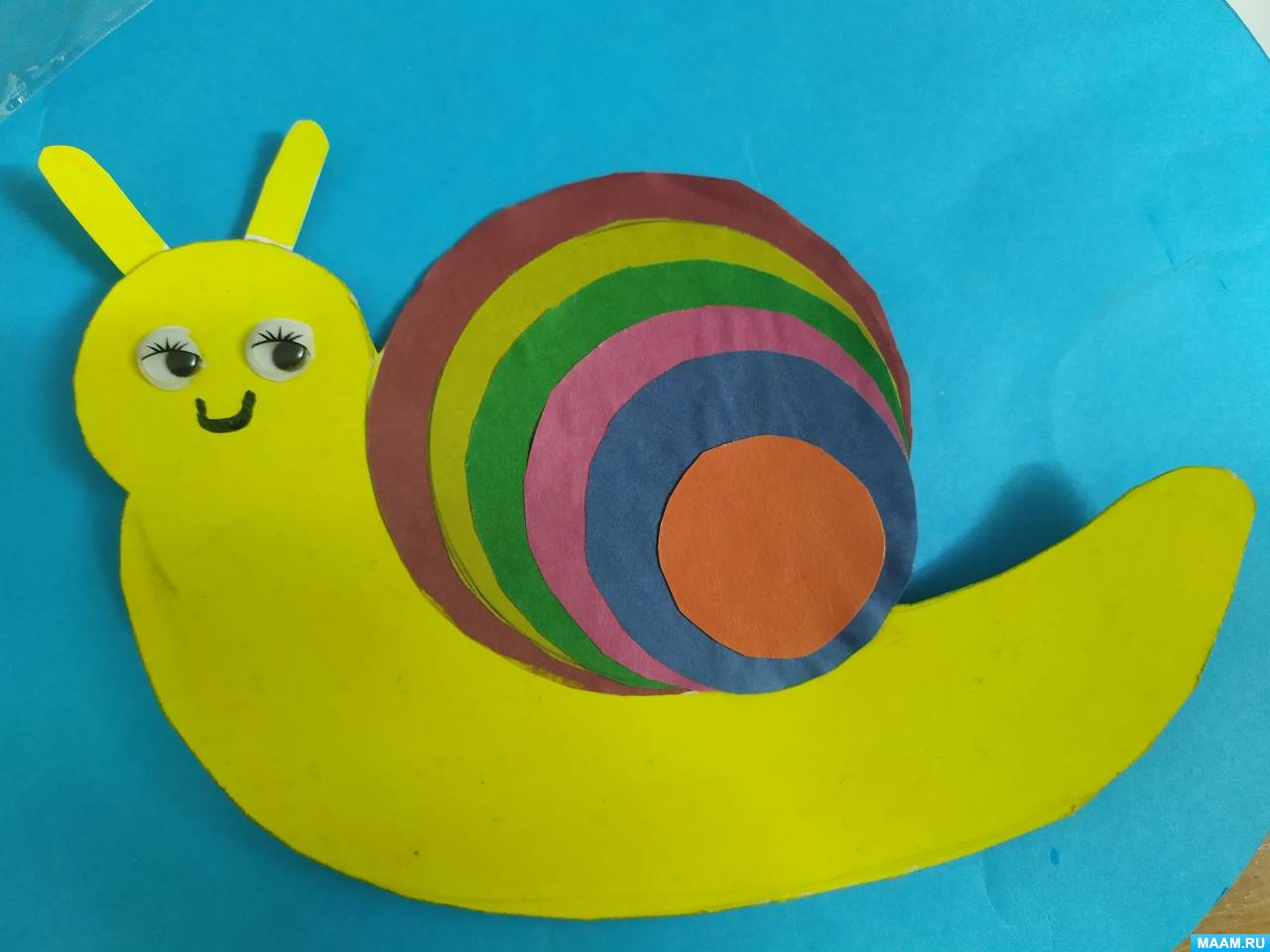 Улитка из пластилина