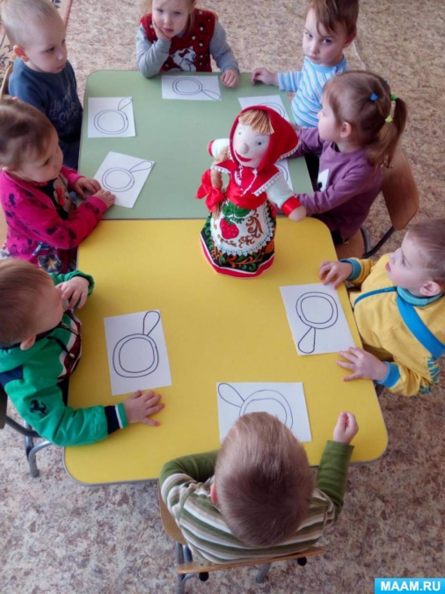 знакомимся с цветом. открытое занятие в мл гр сказка в гости к нам пришла. лепка во второй младшей группе.