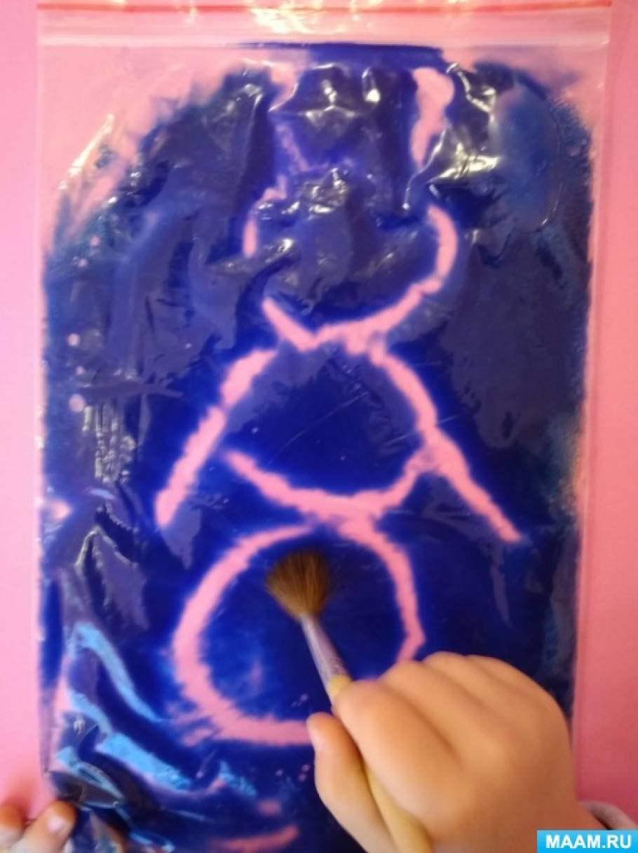 Использование в работе с детьми дошкольного возраста нетрадиционной техники рисования «Рисование на зип-пакете»