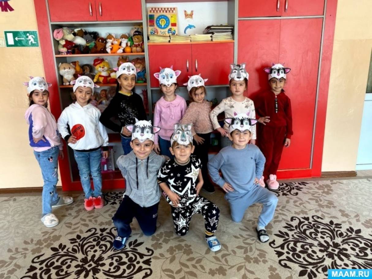 Маска мамы козы из сказки волк и семеро козлят