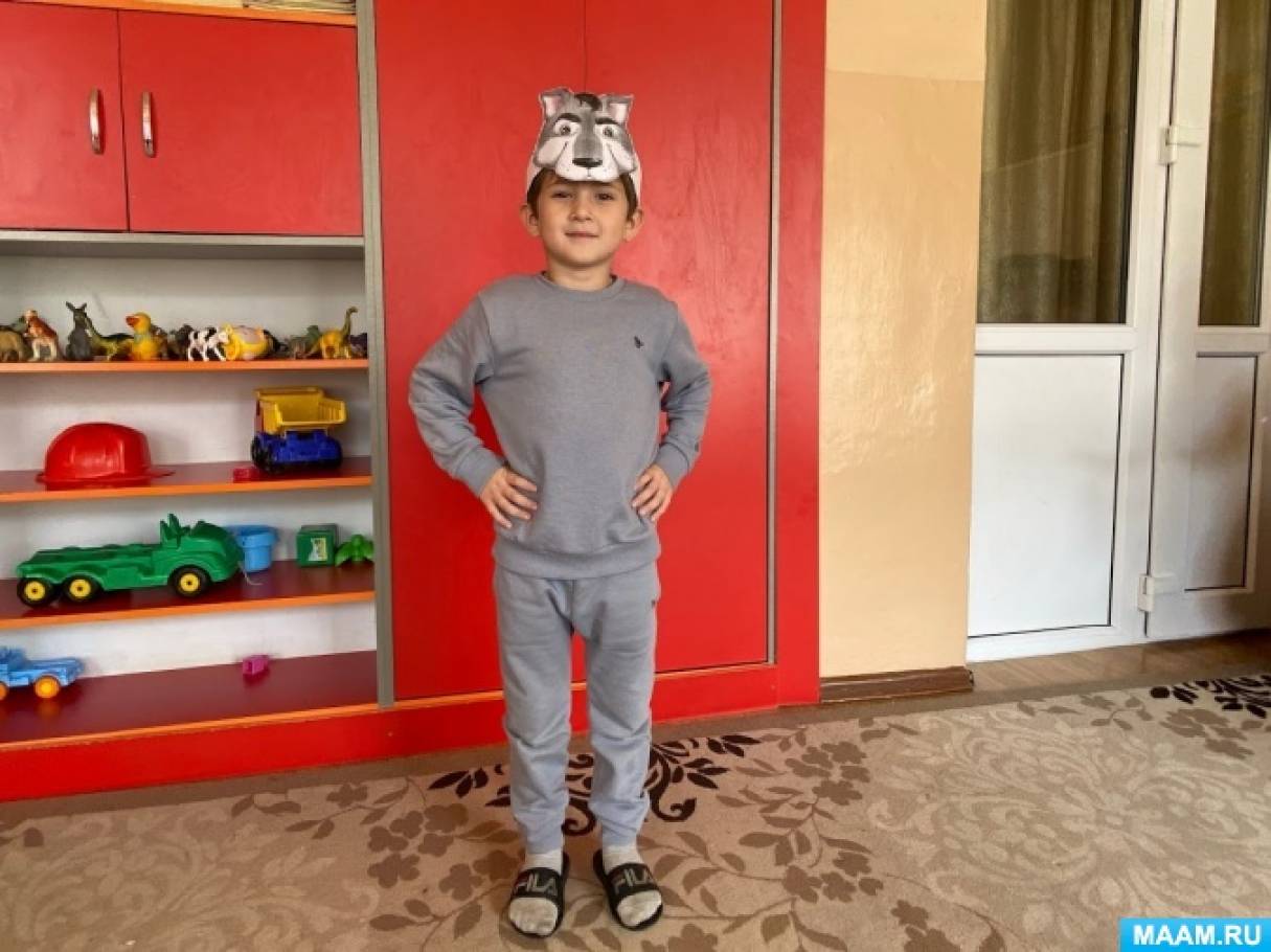 Маска мамы козы из сказки волк и семеро козлят