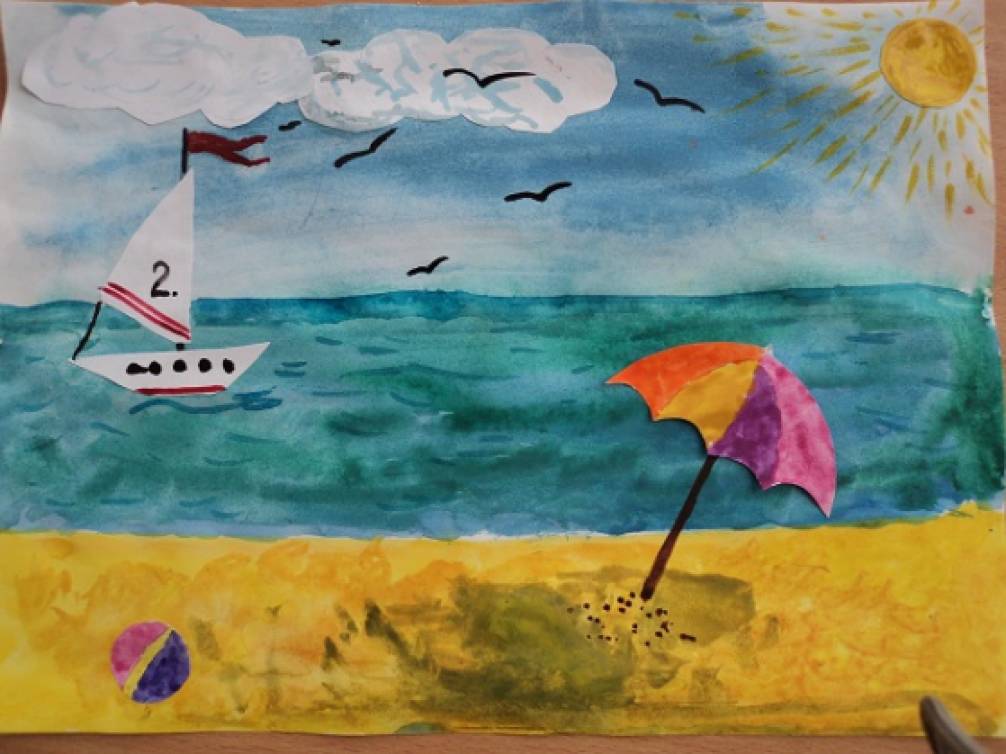 Мастер-класс: рисунок-аппликация «Мечтаем о море»