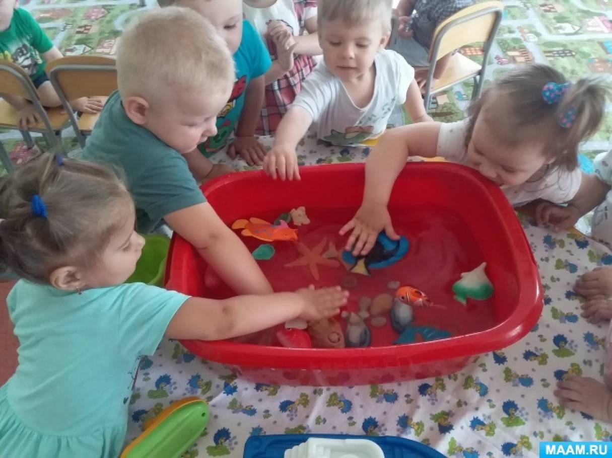 Проект для ясельной группы игры с водой