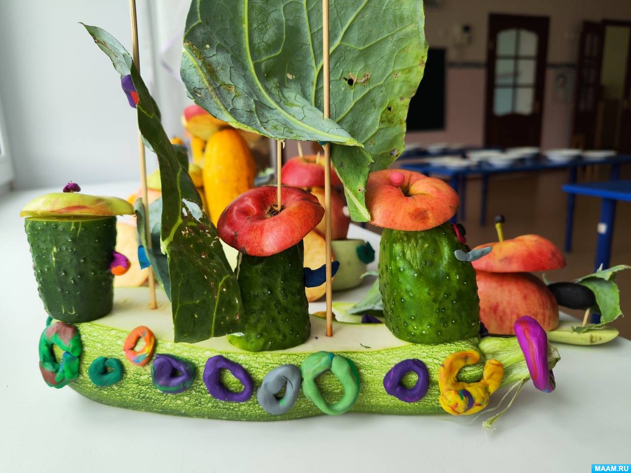 Овощи и фрукты. Поделки из овощей. Воспитателям детских садов, школьным  учителям и педагогам - Маам.ру