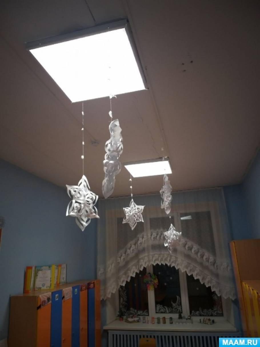 «Зимняя сказка». Новогоднее оформление второй младшей группы