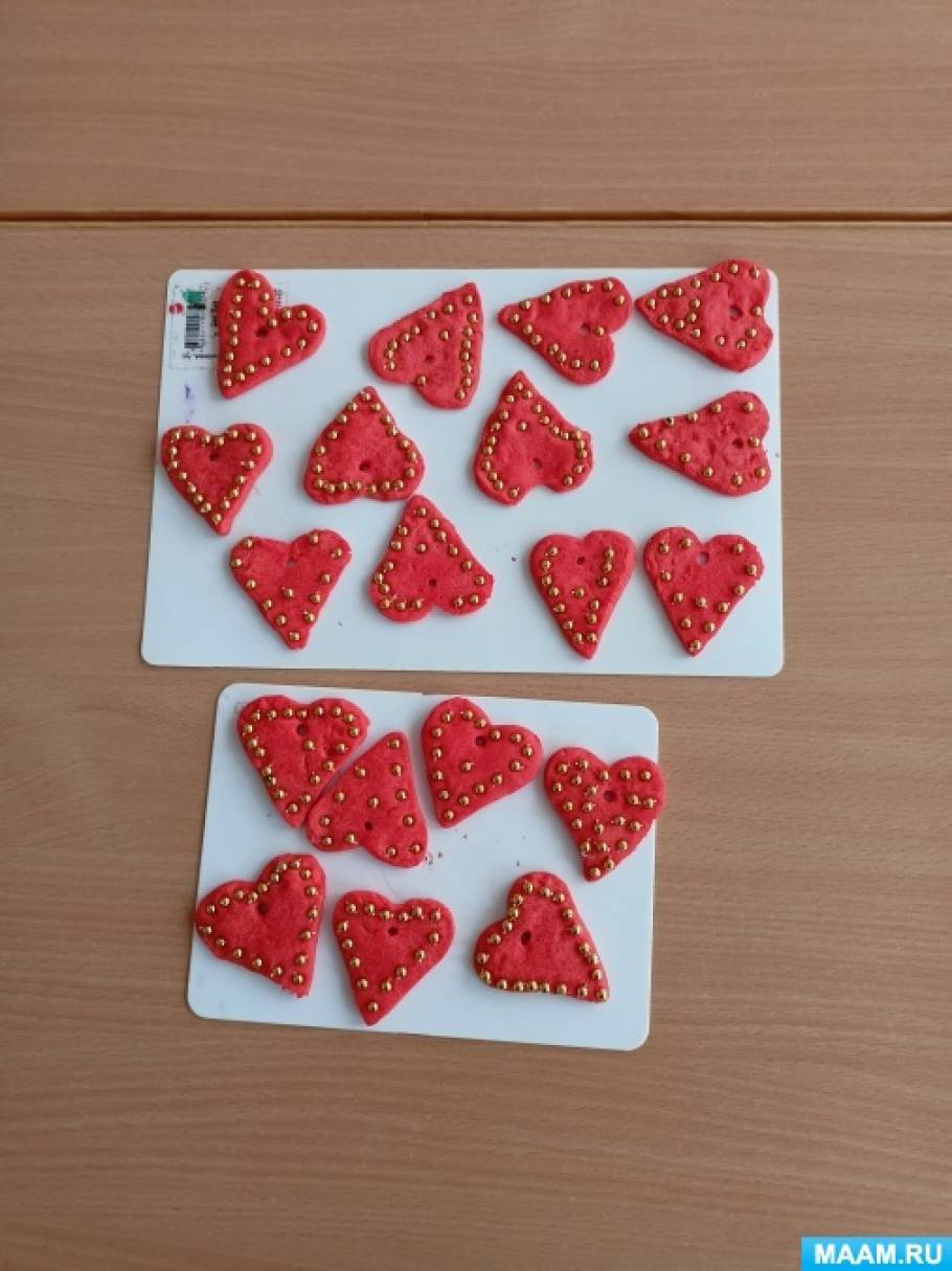 Конспект занятия по тестопластике для старшей группы «Сердечко для ...