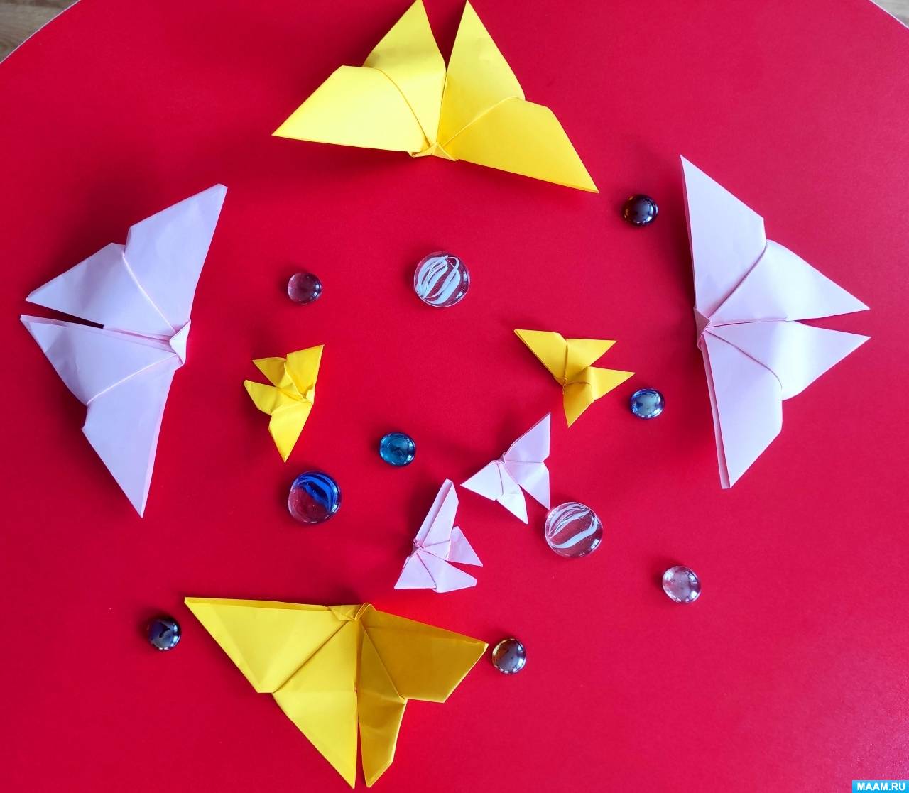 Мастер-класс по оригами «Бабочка» с детьми старшего дошкольного возраста