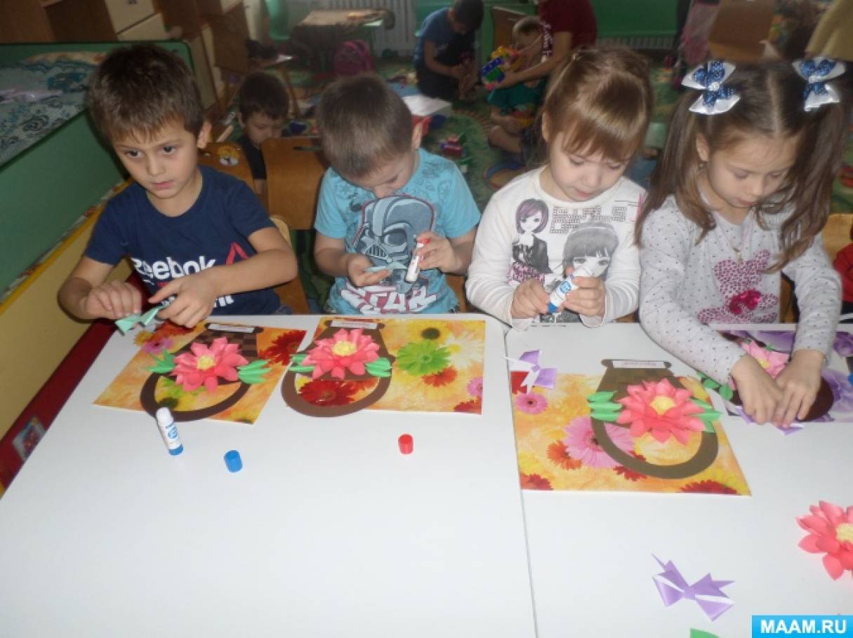 Как сделать корзину аппликация