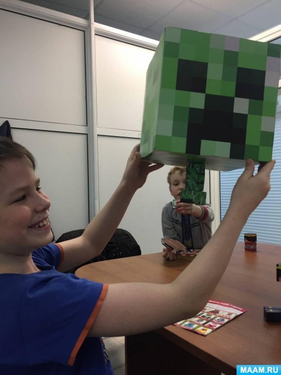 Мастер-класс «Собери игрушку из игры «Майнкрафт» сам!» для детей от 6 ...