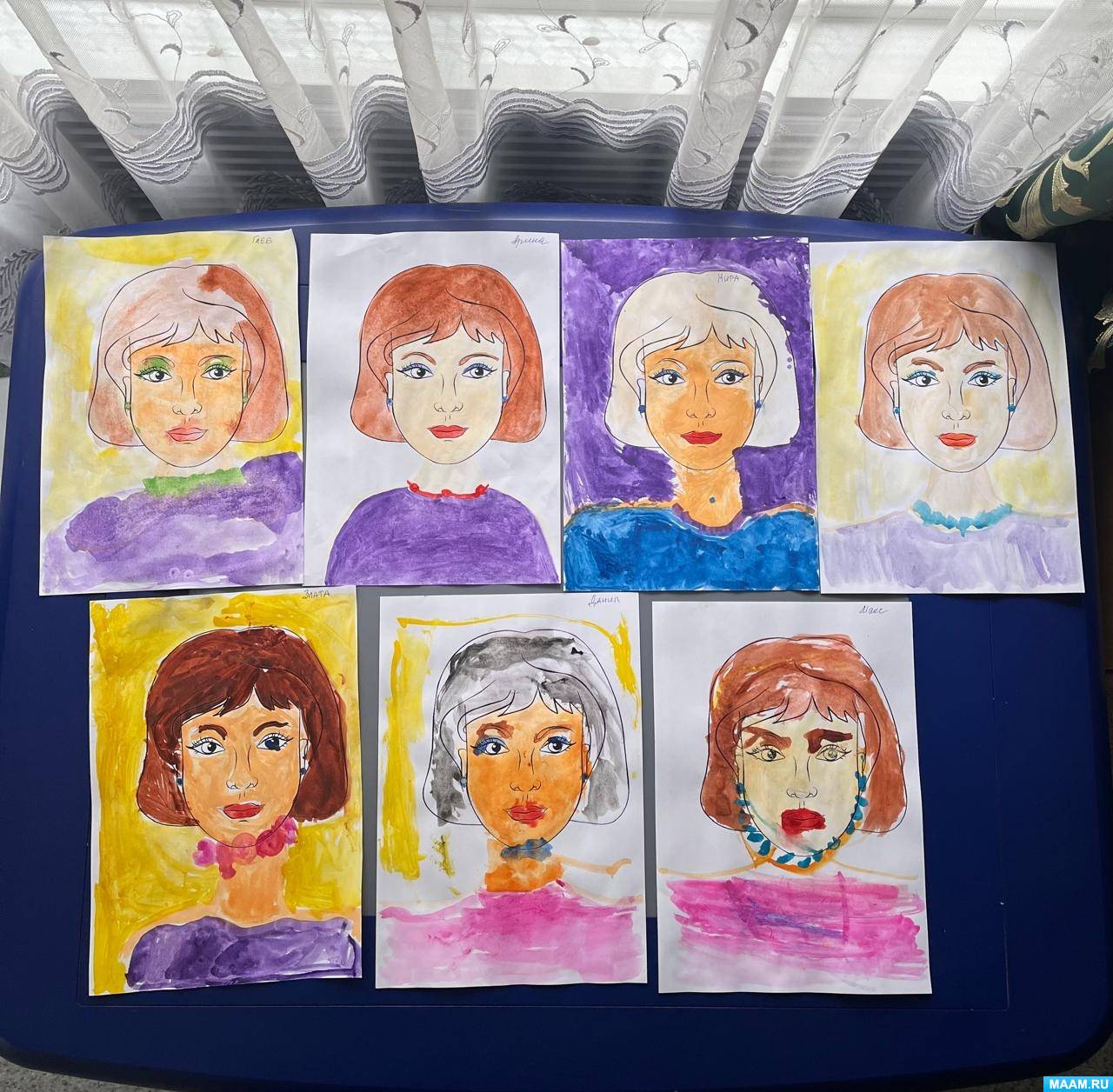 Рисунок мамы 3 класс