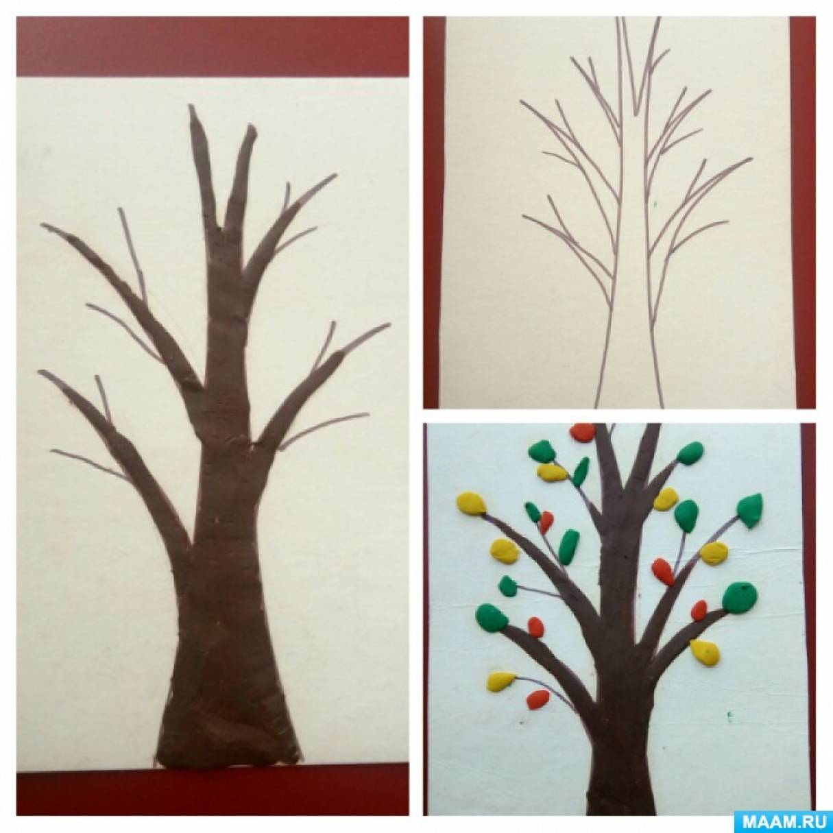 Рисование деревьев в подготовительной группе