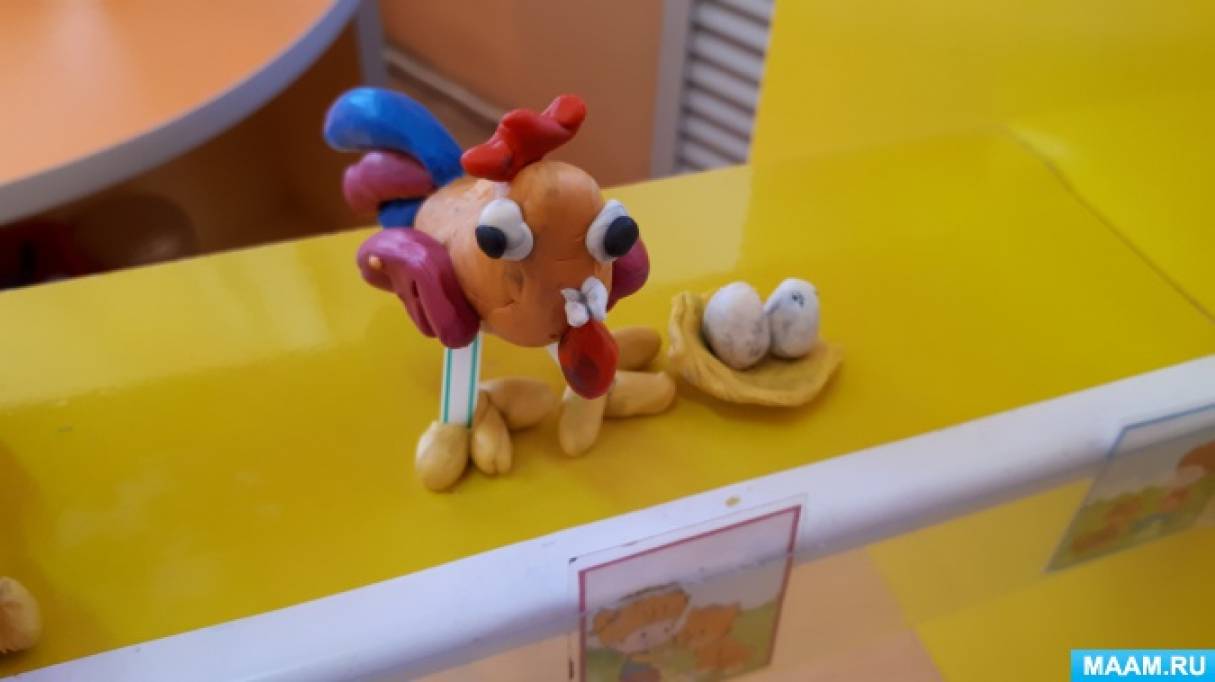 Занятие по лепке в подготовительной группе «Петушок с семьей» (4 фото ...