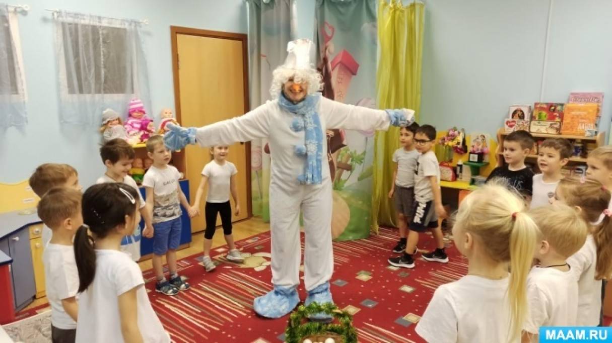 Познавательно — творческая встреча «Снеговик в гостях у ребят» в рамках работы родительского клуба