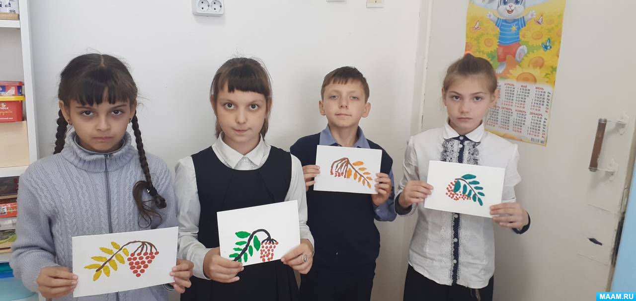 Смотреть фотографию №8 Фото №8 ИЗО поделки рисунки рябины Рябина