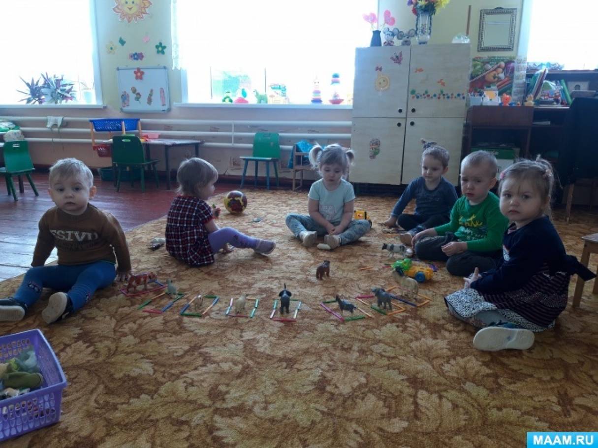 Конспект строительно-конструктивной игры «Зоопарк» во II группе раннего возраста
