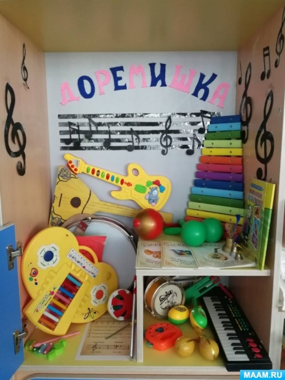 Музыкальный Уголок В Детском Саду Оформление Фото