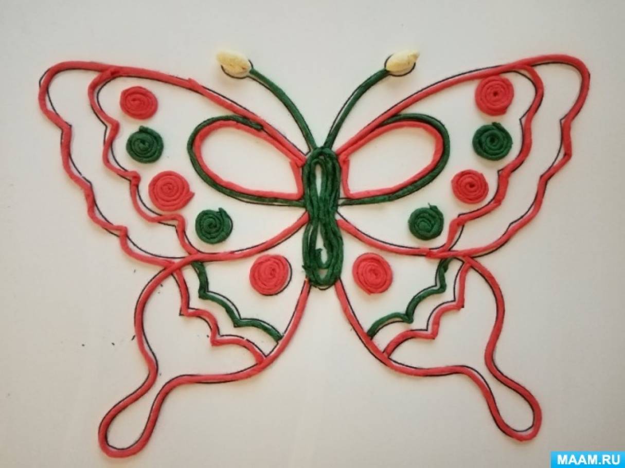 Конспект мастер-класса «Бабочка в технике пейп-арт»