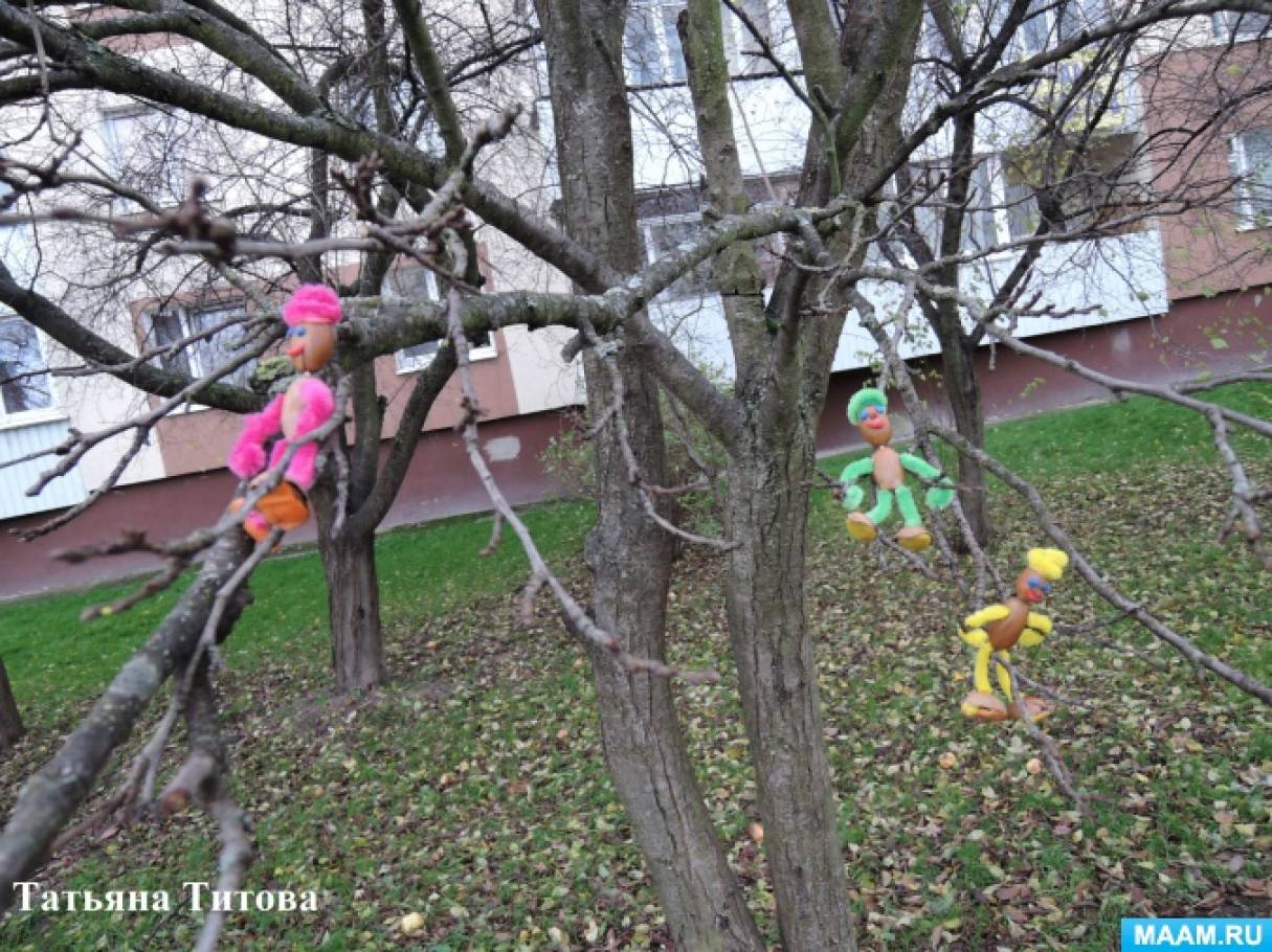 Дубовички на прогулке. Детский мастер-класс поделки из желудей и синельной проволоки для совместного творчества с родителями Фото Дубовички на прогулке. Детский мастер-класс поделки из желудей и синельной проволоки для совместного творчества с родителями